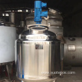 Steam heating jacketed mixing tank